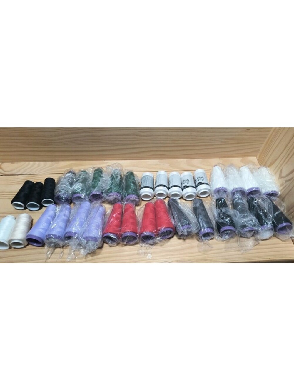 Huge Lot 34 Spools Overlock Serger Cone Thread 3000 Yards Sew-ology Dual Duty Xp - Picture 2 of 5
